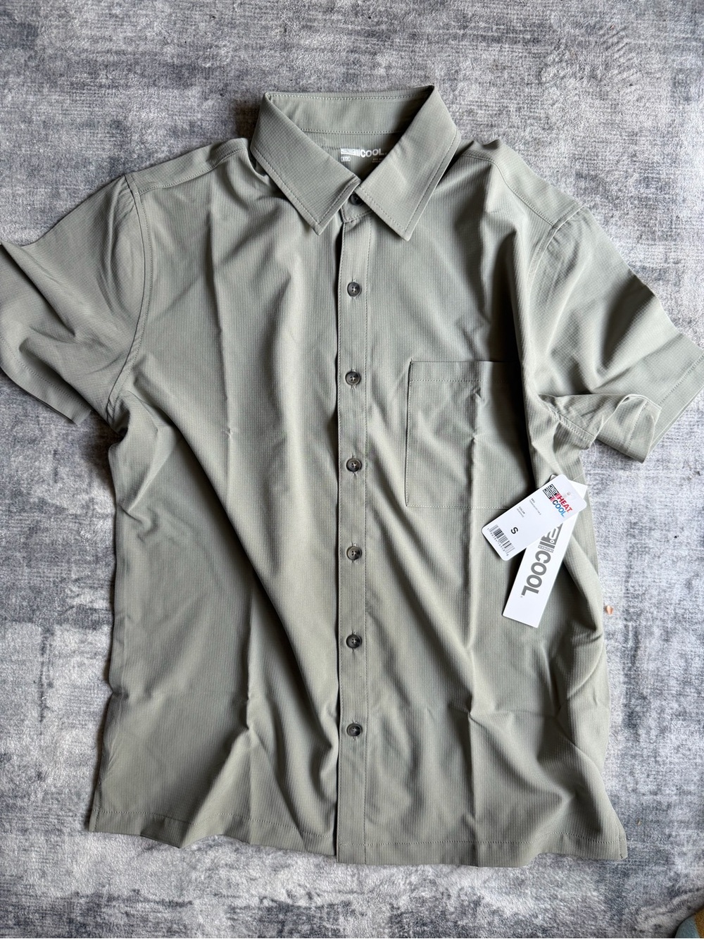 32 Degrees Cool Men's Short Sleeve Button Up Shirt